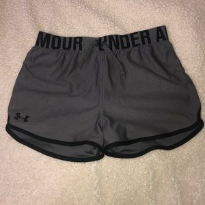 under armor grey shorts